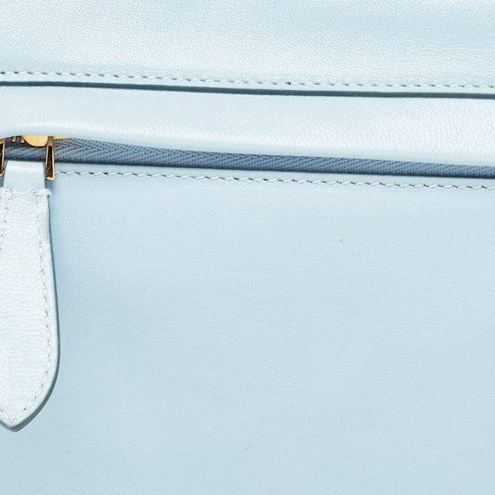 Burberry Light Blue Soft Leather Small Olympia Bag