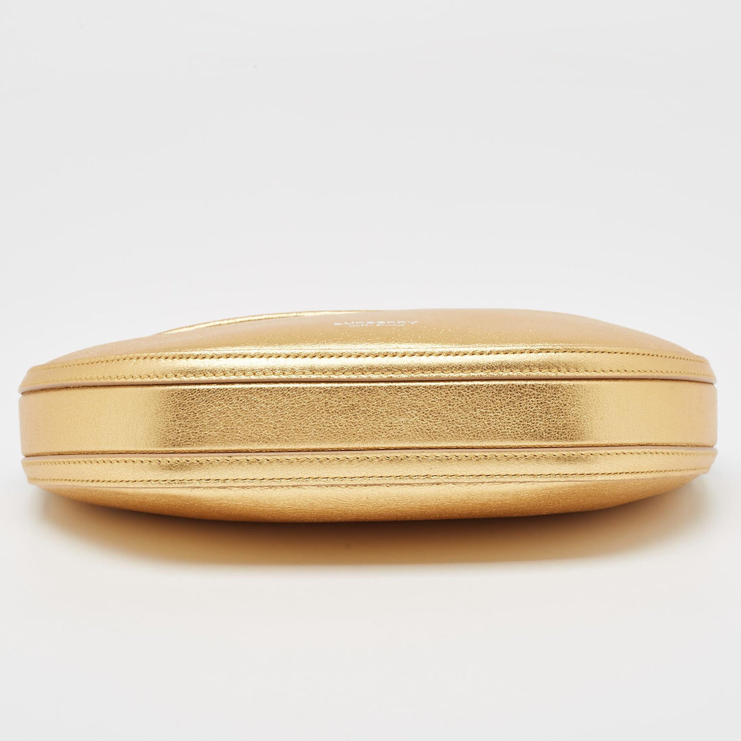Burberry Gold Leather Mini Olympia Zip Chain Bag
