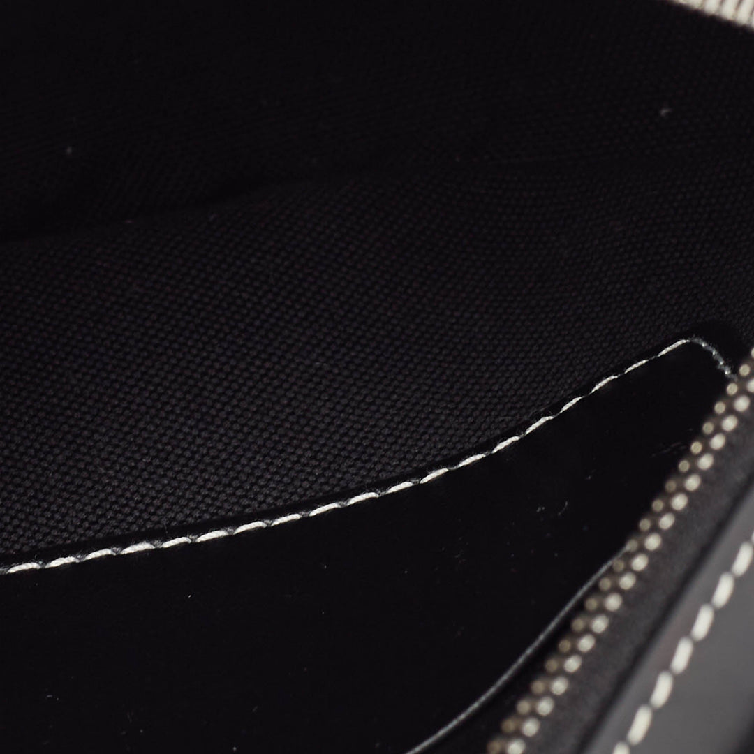 Burberry Blue/Black Denim and Leather Louise Round Crossbody Bag