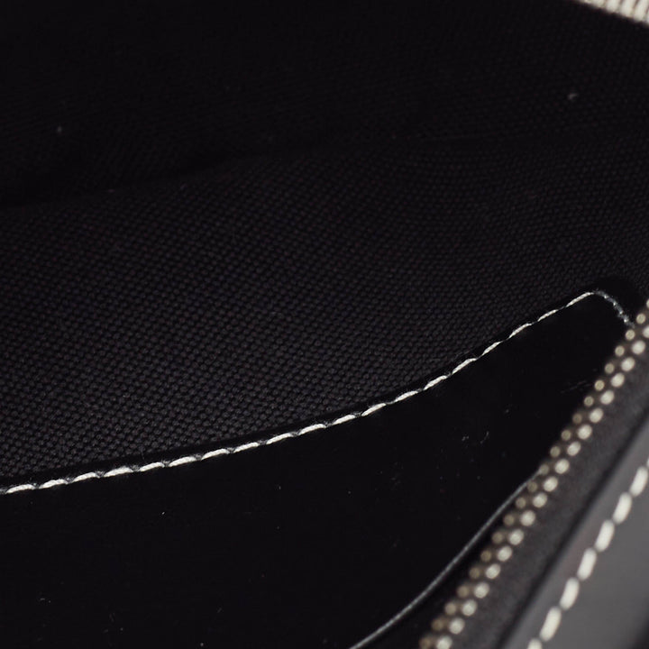 Burberry Blue/Black Denim and Leather Louise Round Crossbody Bag