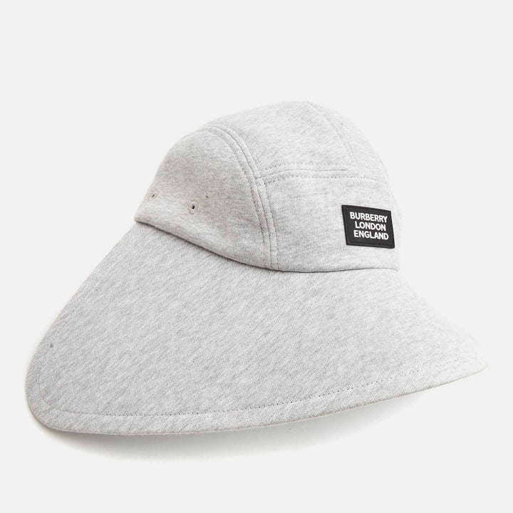 BURBERRY Grey Logo Applique Bonnet Cap L