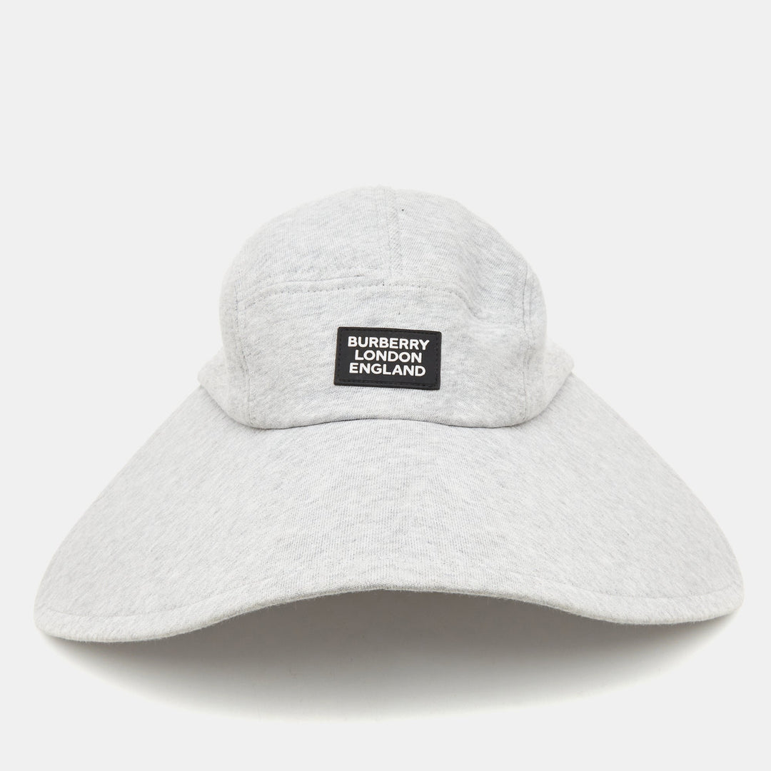 BURBERRY Grey Logo Applique Bonnet Cap L
