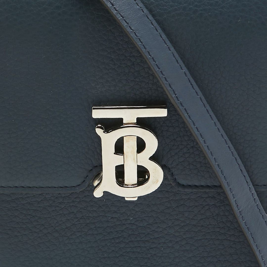 Burberry Blue Leather Robin Crossbody Bag