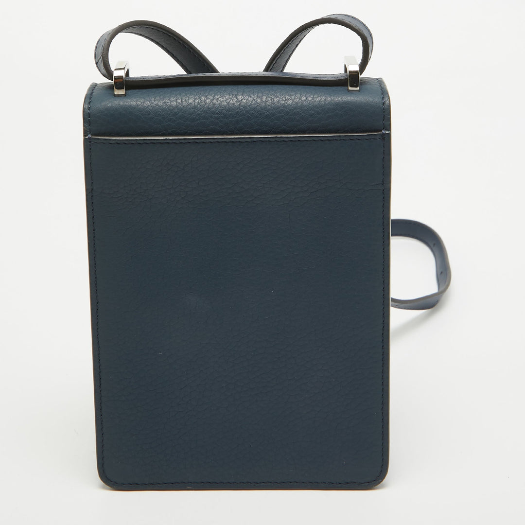 Burberry Blue Leather Robin Crossbody Bag