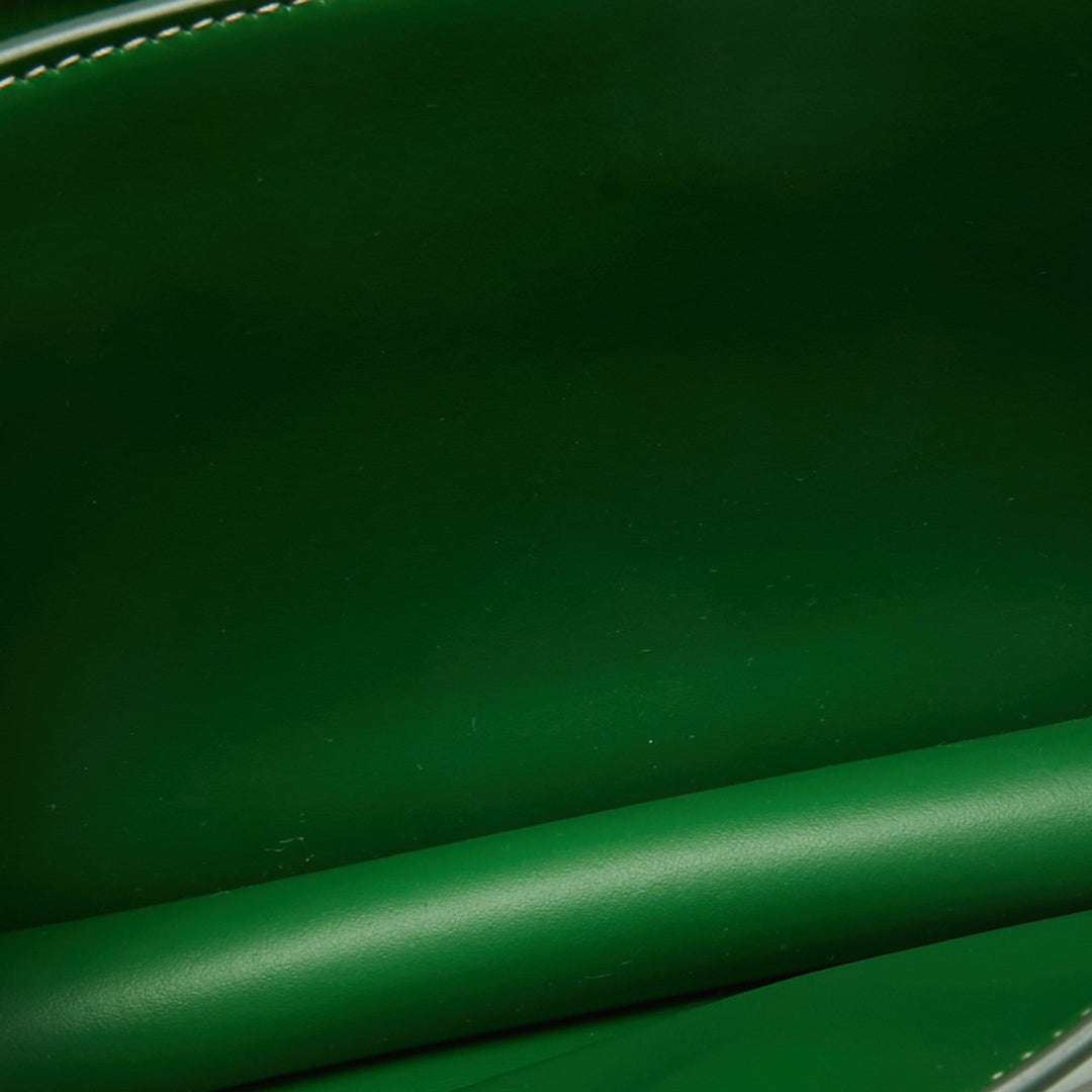 Burberry Green Leather Small TB Shoulder Bag