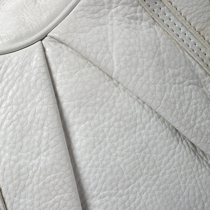 Burberry White Leather Ashbury Satchel