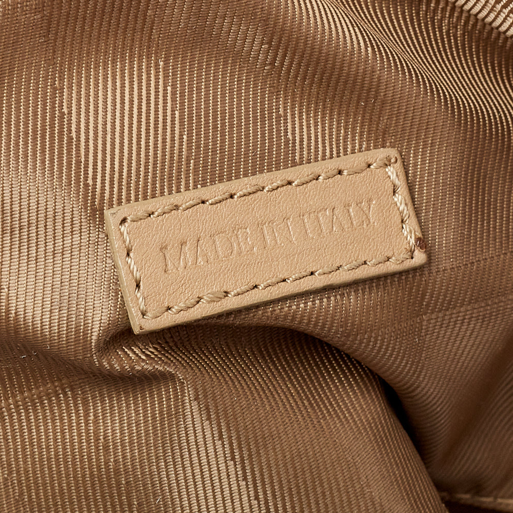 Top Quality Burberry Beige Leather Horsebit Hobo