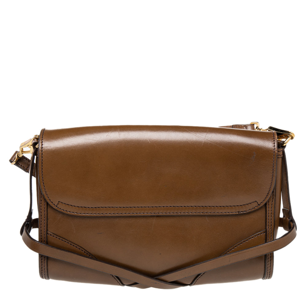 Top Quality Burberry Brown Leather Abbott Shoulder Bag