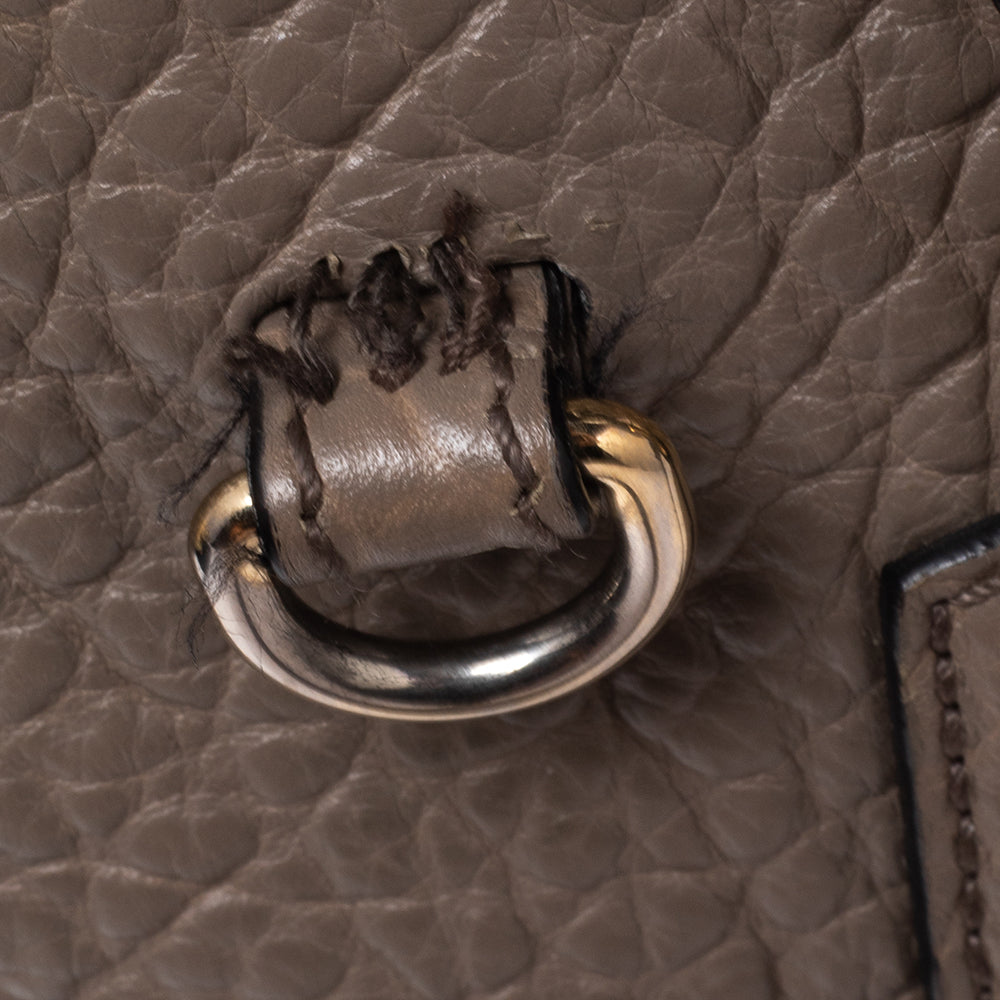 Burberry Grey Grain Leather Orchard Satchel