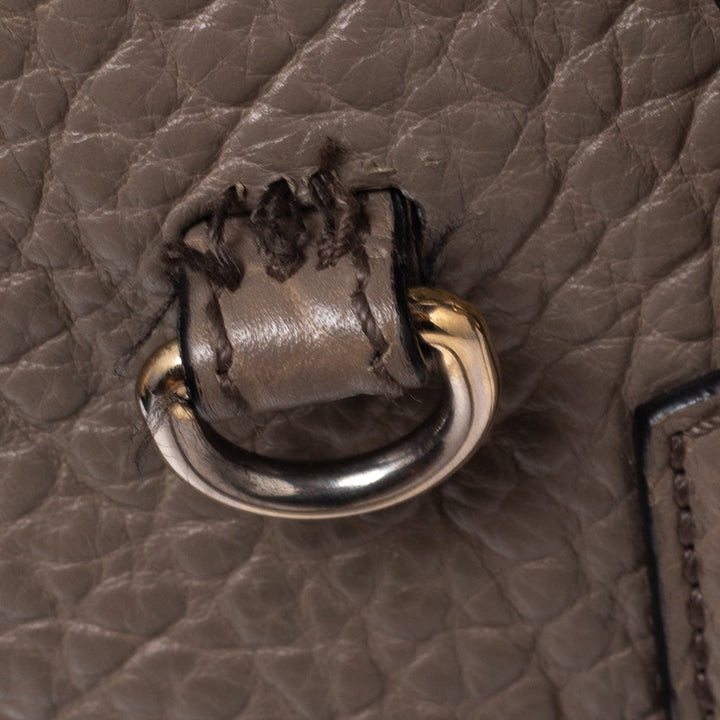 Burberry Grey Grain Leather Orchard Satchel