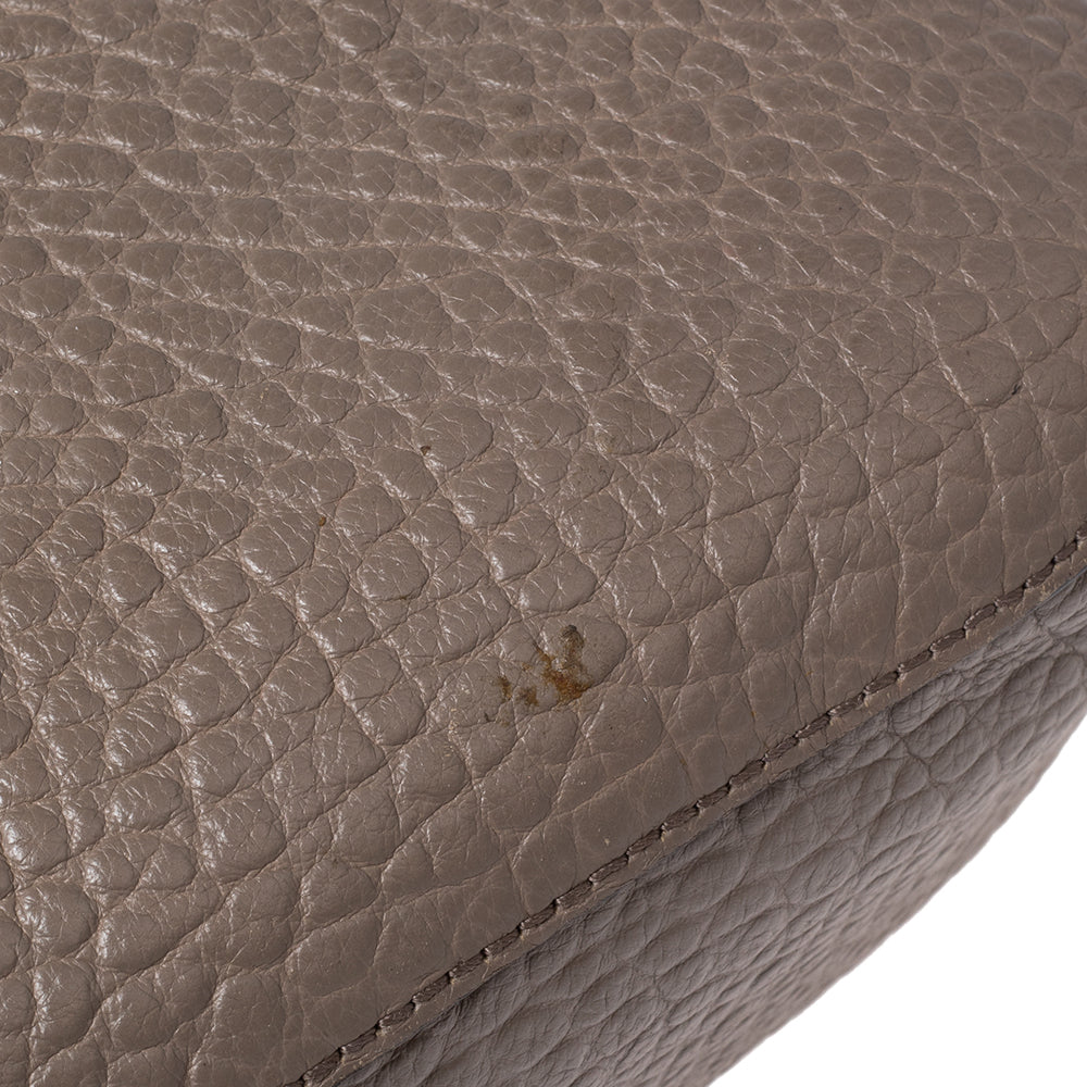 Burberry Grey Grain Leather Orchard Satchel