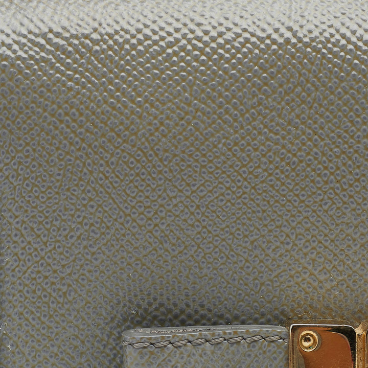Burberry Grey Patent Leather Berkeley Crossbody Bag