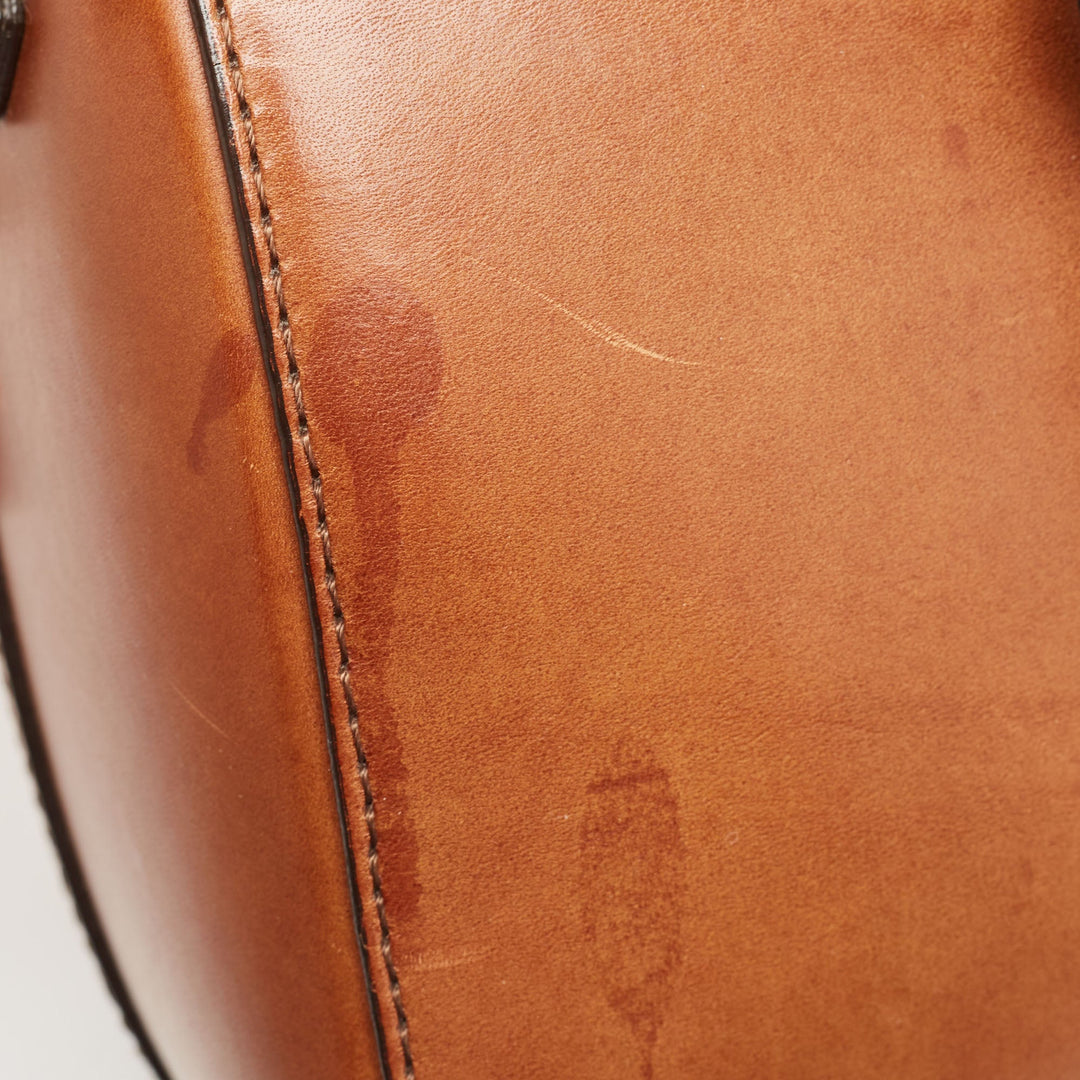 Burberry Tan Leather Medium Alchester Bowler Bag