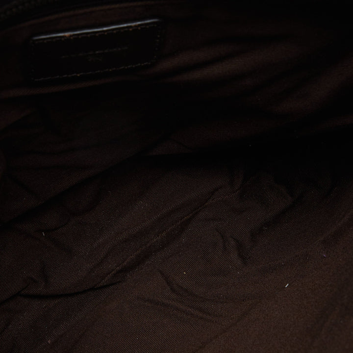 Burberry Brown Haymarket Check PVC Hobo