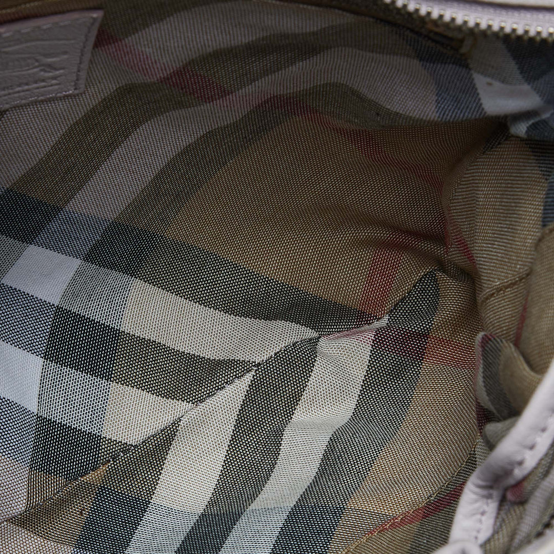 Top Quality Burberry Lavender Leather Crossbody Bag w/Wallet