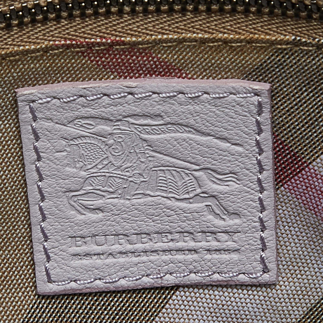 Top Quality Burberry Lavender Leather Crossbody Bag w/Wallet