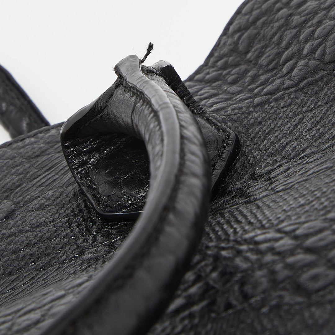 BURBERRY Black Leather Dewsbury Tote