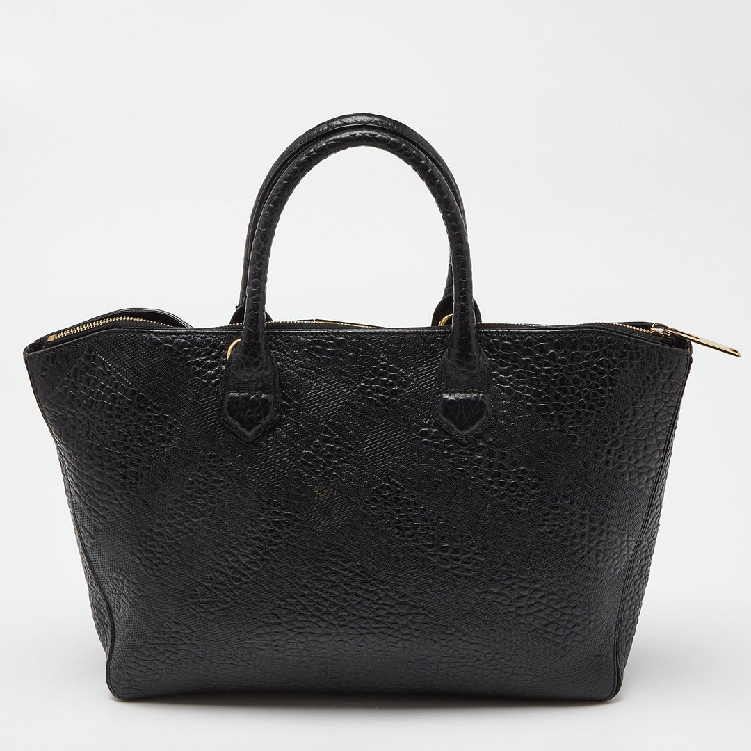 BURBERRY Black Leather Dewsbury Tote