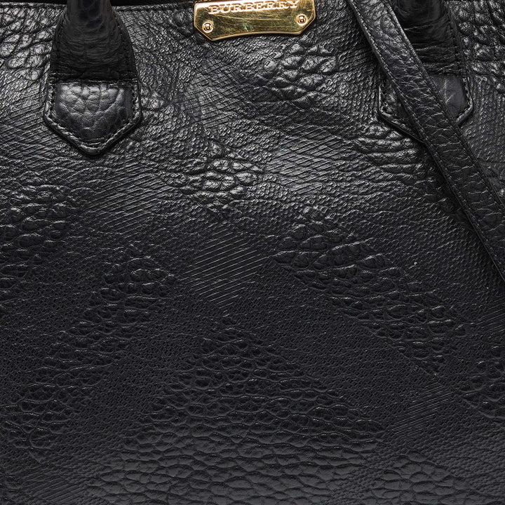 BURBERRY Black Leather Dewsbury Tote