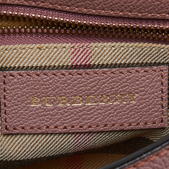 BURBERRY Blush Pink Leather Small Buckle Crossbody Bag