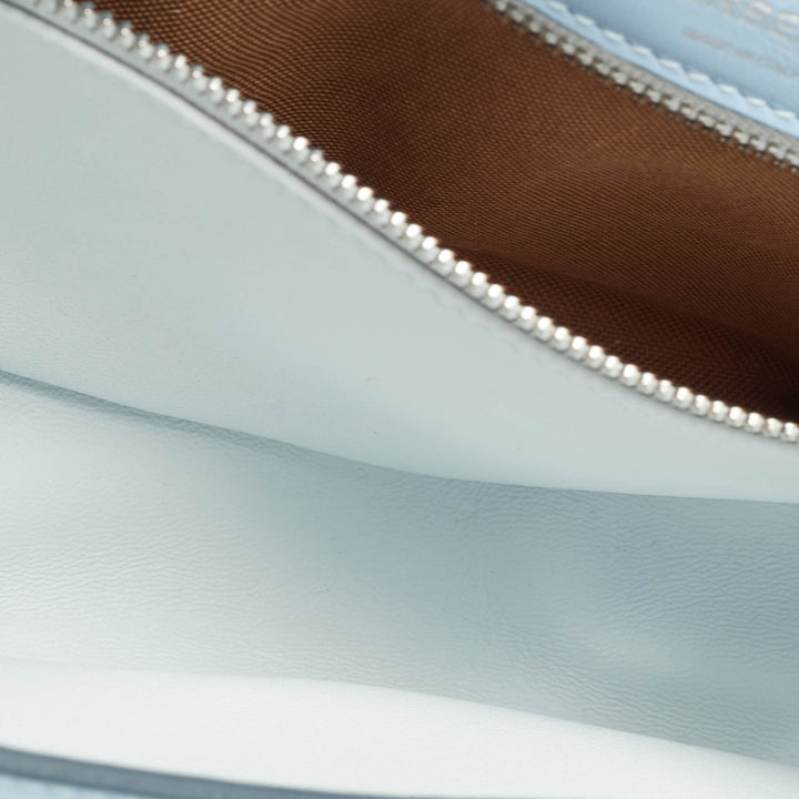 Burberry Pale Blue Soft Leather Small Olympia Shoulder Bag