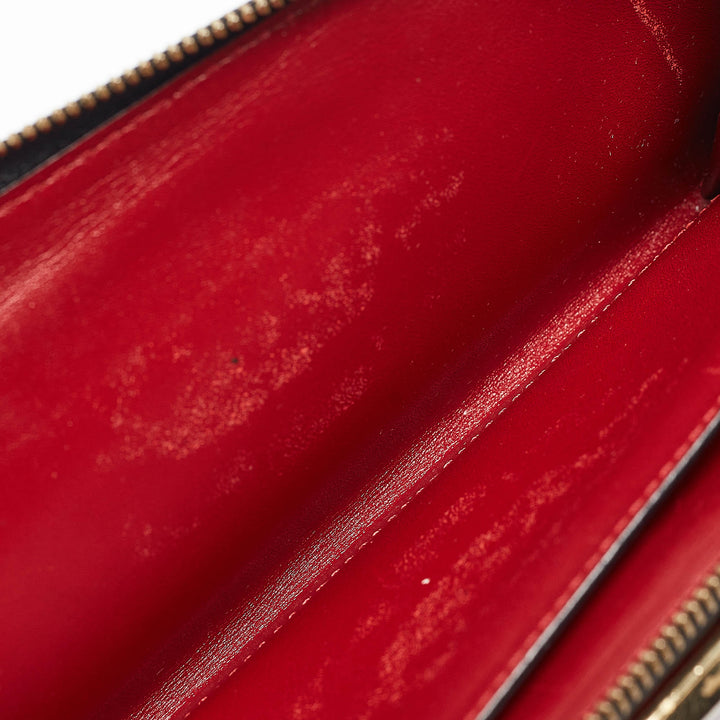 BURBERRY Red Leather Alvington Continental Wallet