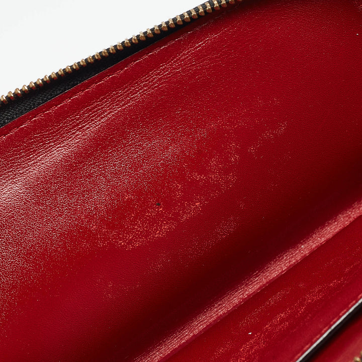 BURBERRY Red Leather Alvington Continental Wallet