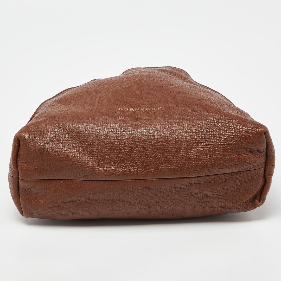 BURBERRY Brown/Beige Canvas and Leather Little Crush Crossbody Bag
