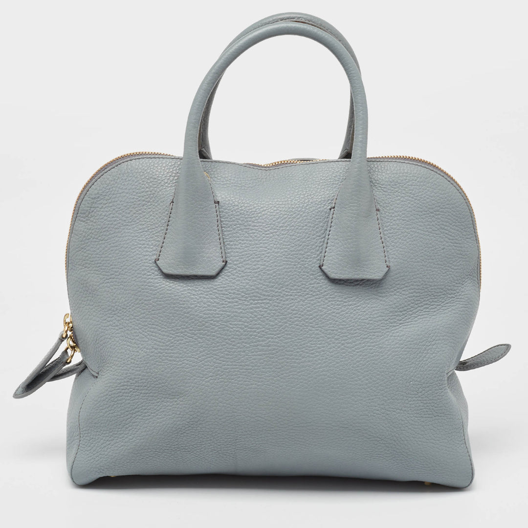 Top Quality Burberry Light Blue Leather Greenwood Satchel
