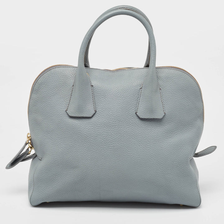 Top Quality Burberry Light Blue Leather Greenwood Satchel