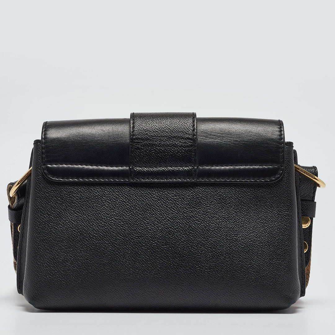 Burberry Black Leather Small Medley Crossbody Bag