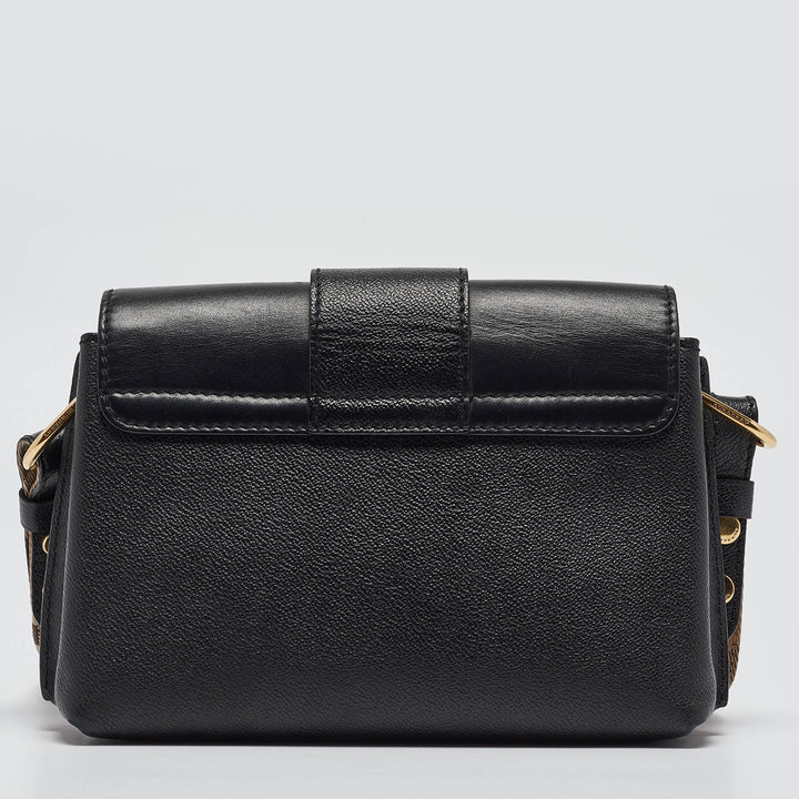 Burberry Black Leather Small Medley Crossbody Bag