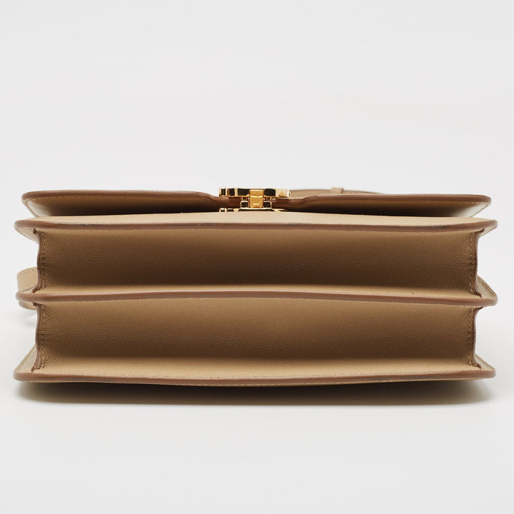 Top Quality Burberry Beige Grain Leather Medium TB Shoulder Bag