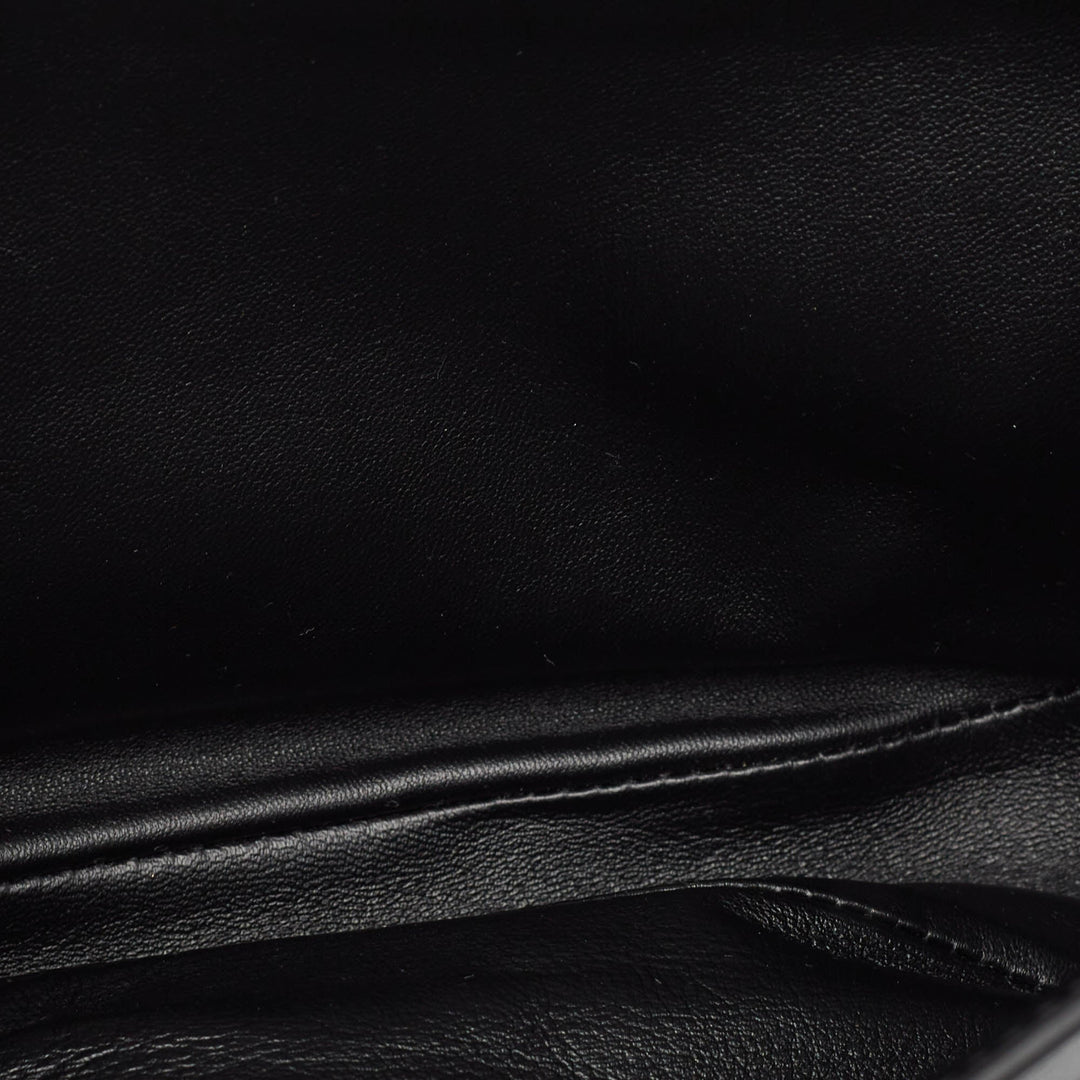 Burberry Black Soft Leather Medium Olympia Bag