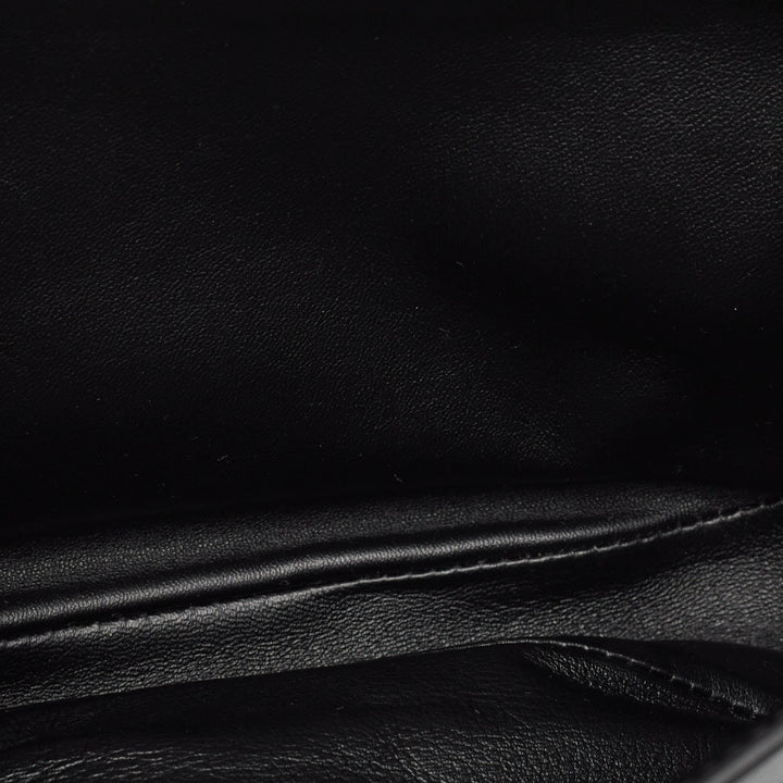 Burberry Black Soft Leather Medium Olympia Bag