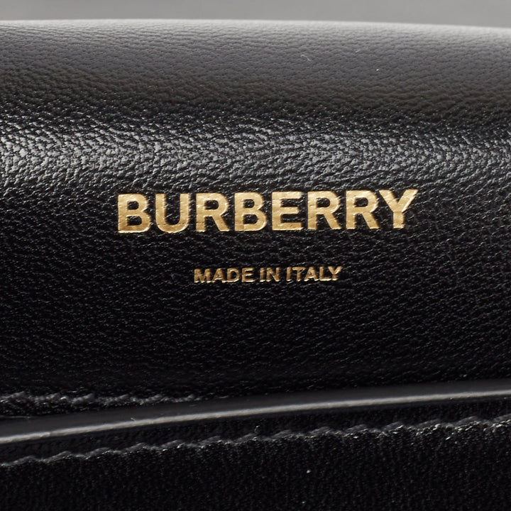 Burberry Black Soft Leather Medium Olympia Bag