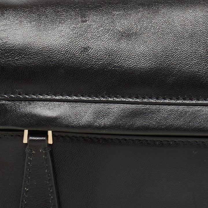 Burberry Black Soft Leather Medium Olympia Bag