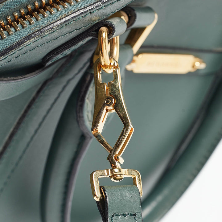 Top Quality Burberry Green Leather Orchard Bowler Bag