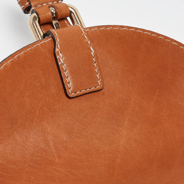 BURBERRY Brown/Beige Check Canvas and Leather Henham Crossbody Bag