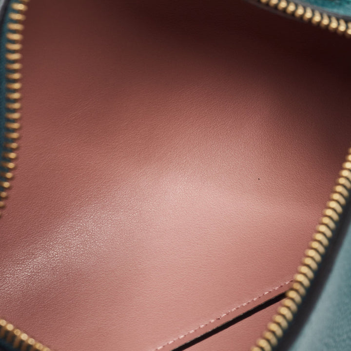BURBERRY Green Leather Barrel Bag