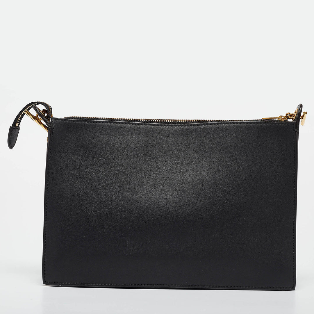 Celine Multicolor Leather and Watersnake Pocket Envelope Shoulder Bag
