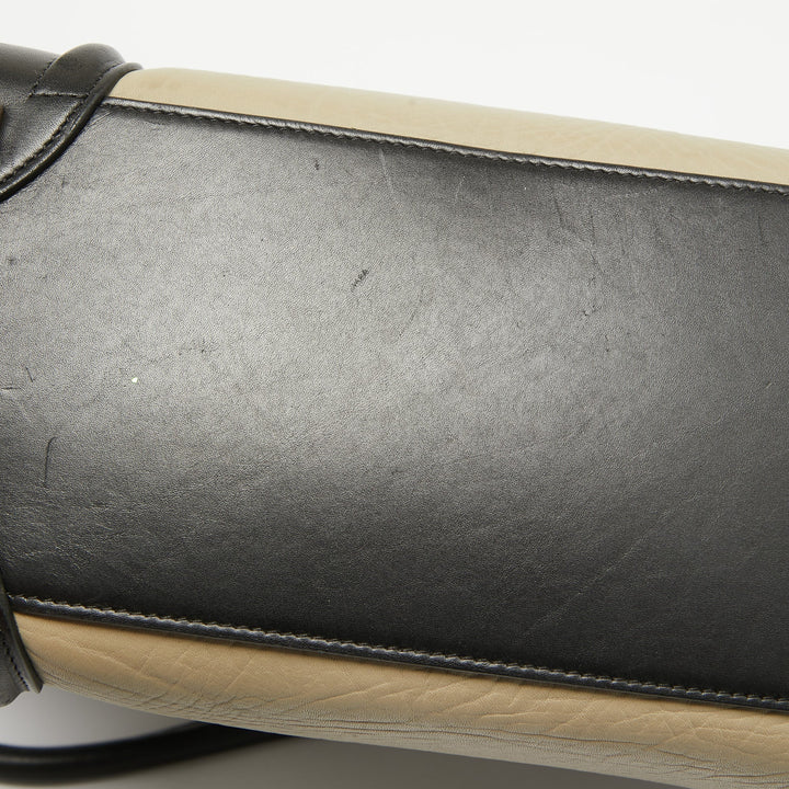 Celine Tricolor Leather Micro Luggage Tote
