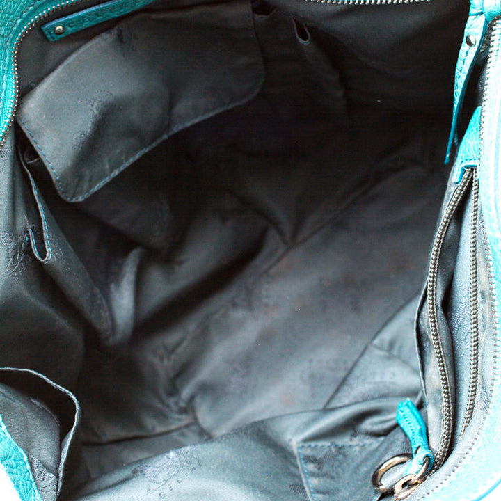 Celine Green Leather Hobo