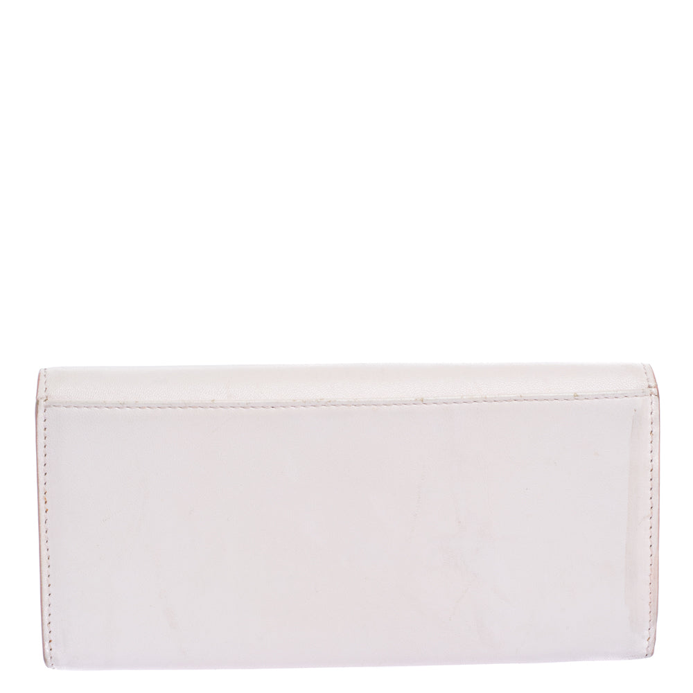 Celine Pink Leather Flap Continental Wallet