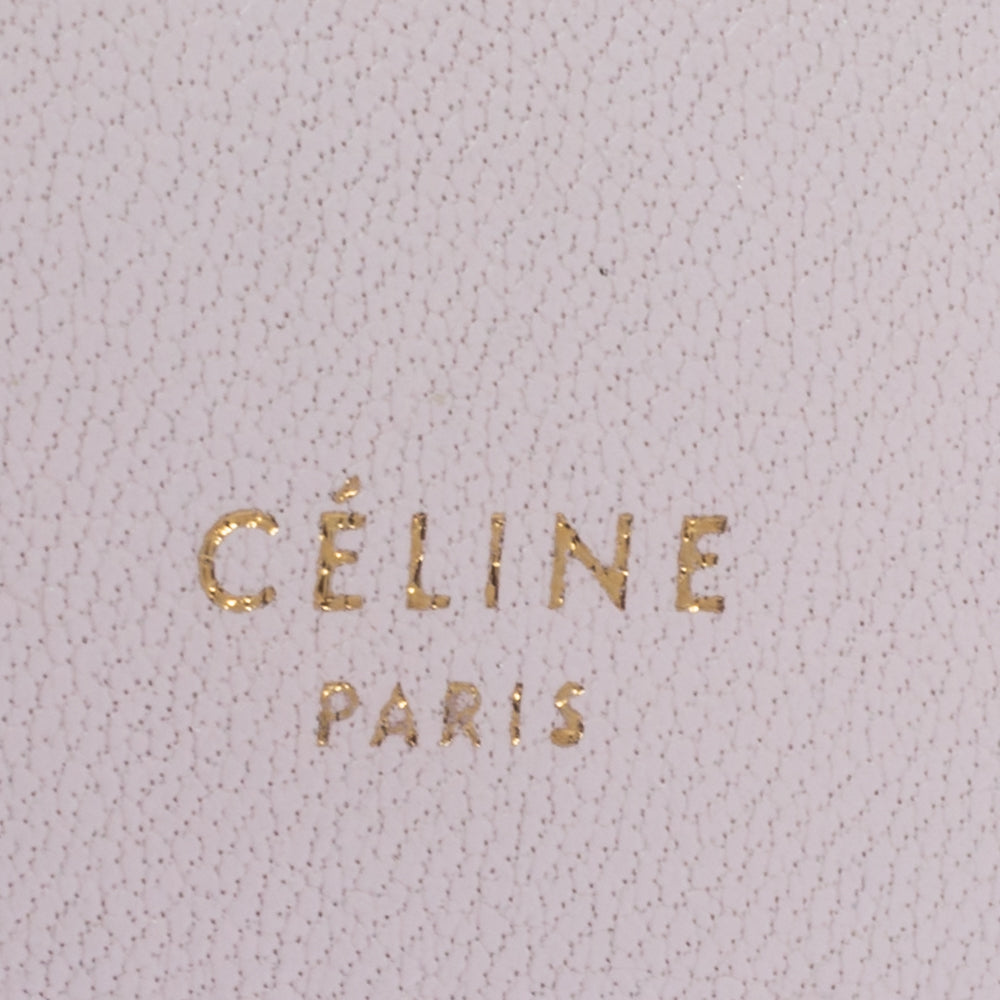 Top Quality Celine Pink Leather Flap Continental Wallet