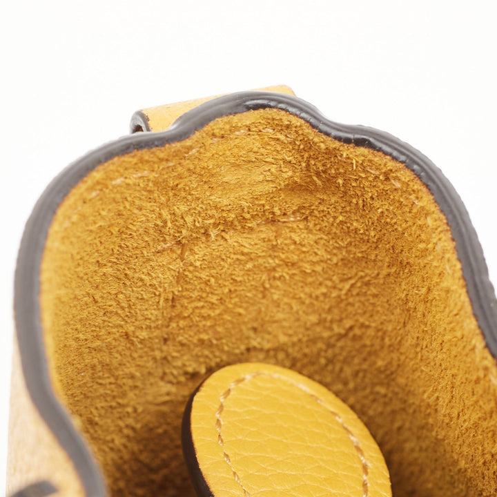 Celine Mustard Leather Nano Luggage Tote
