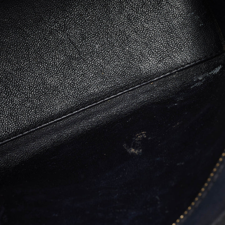 Celine Black Leather Nano Luggage Tote