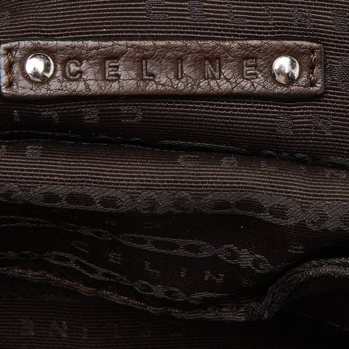 Celine Dark Brown Leather Bittersweet Hobo