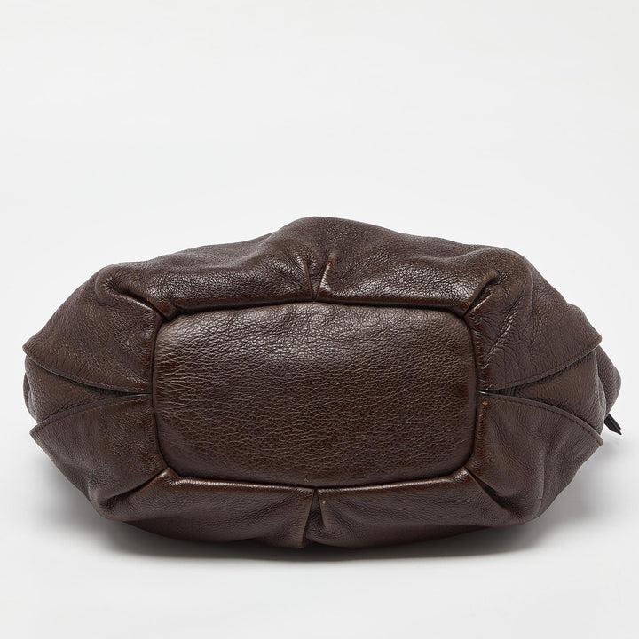 Celine Dark Brown Leather Bittersweet Hobo
