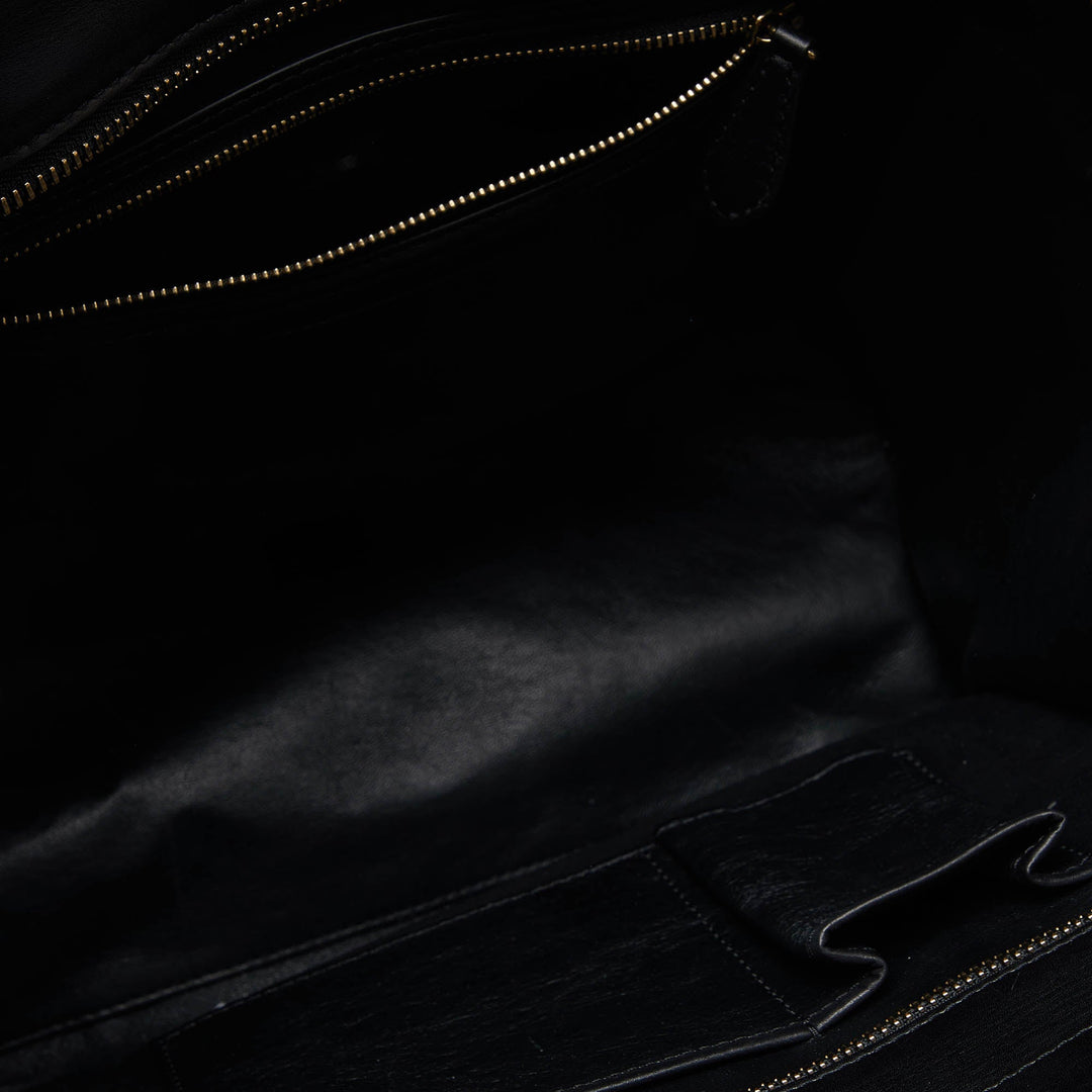 Celine Tricolor Leather and Suede Mini Luggage Tote